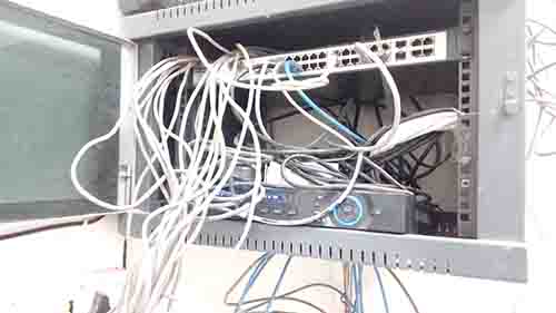 server rack switch installation